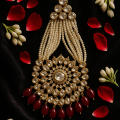 Pearl & Ruby Kundan Passa