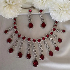 Rouge Cascade Diamond Necklace Set