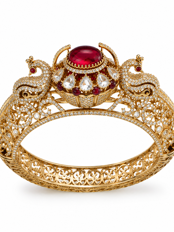 Mayura Ruby Statement Bracelet