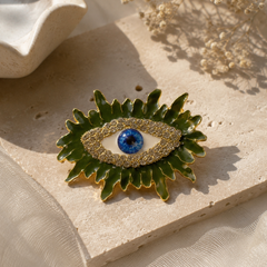 Evil Eye Statement Brooch