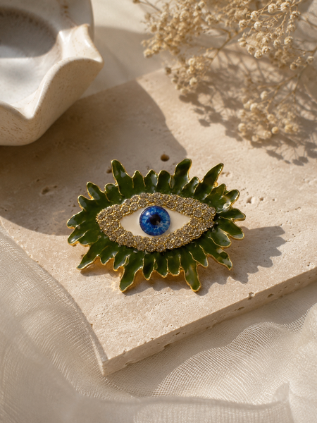 Evil Eye Statement Brooch