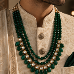 Zareen Emerald Layered Men’s Haar