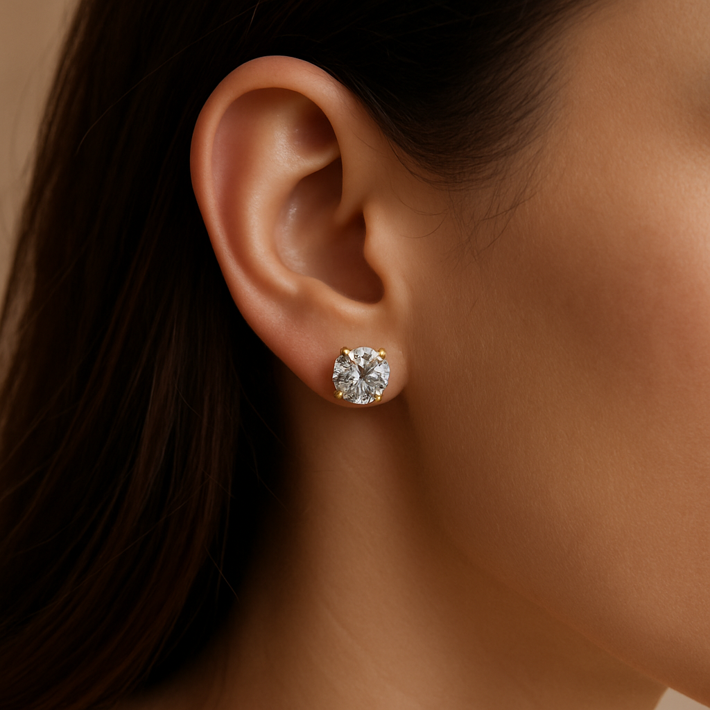 Aurora Solitaire Studs