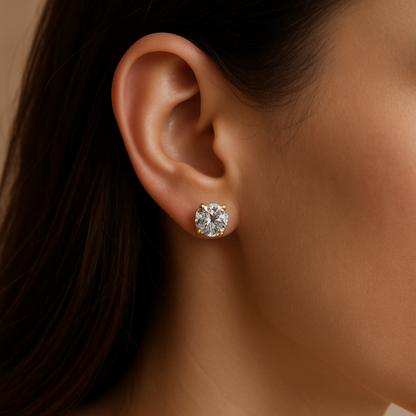 Aurora Solitaire Studs
