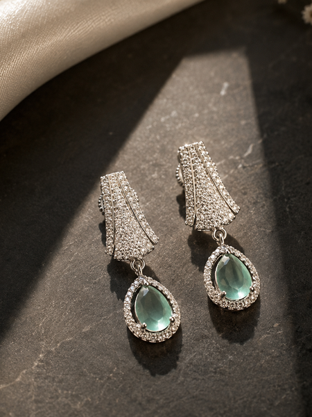 Meher Mint Drop Earrings