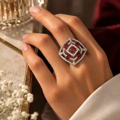 Ruby Aabha Statement Ring