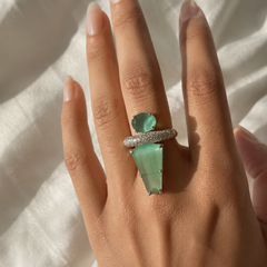 Aurelia Mint Sculptural Ring