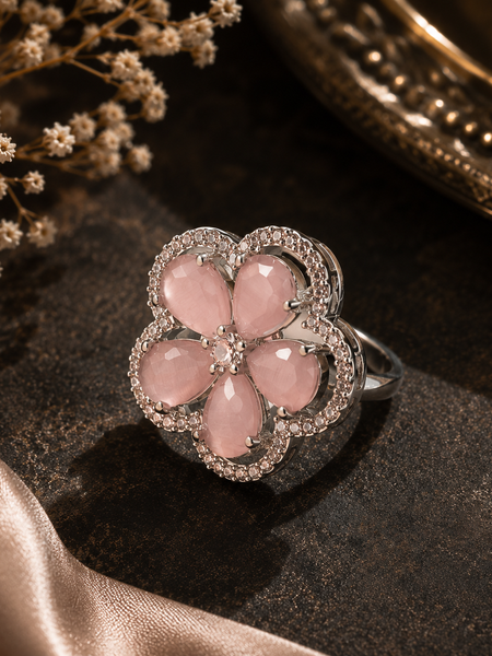 Blush Bloom Statement Ring