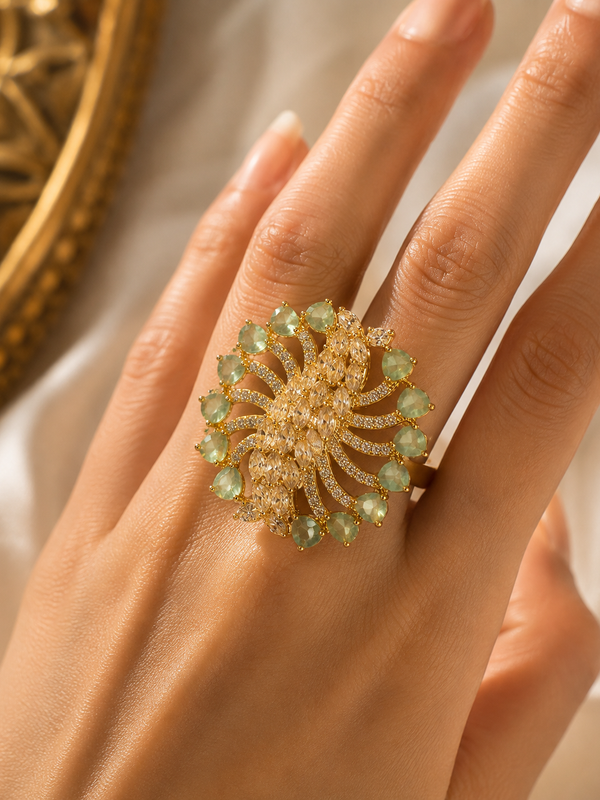 Aurelia Mint Statement Ring