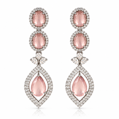 Aurelia Blush Drop Earrings