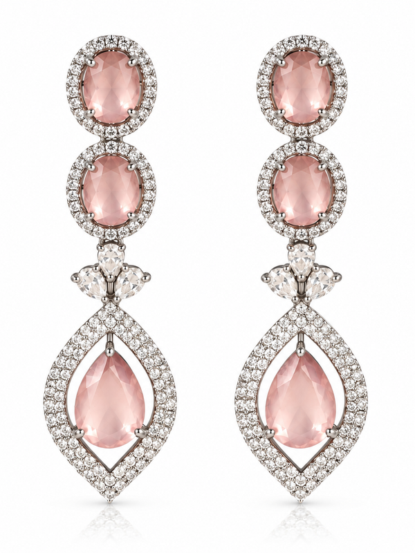 Aurelia Blush Drop Earrings