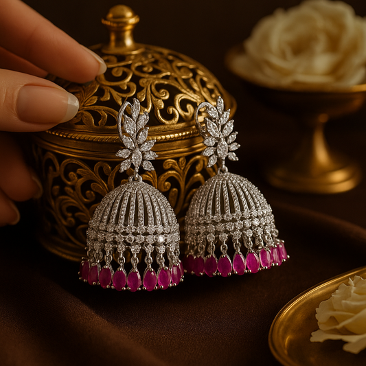 Ruby Raag Jhumkas