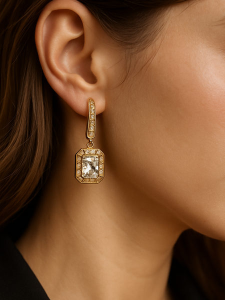 Regency Crystal Drop Earrings