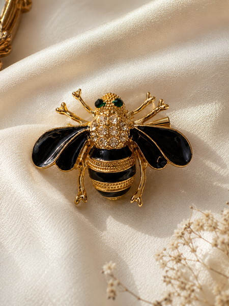 Noir Royale Bee Brooch