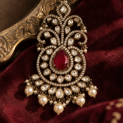 Ruhan Ruby Kundan Men’s Kalgi