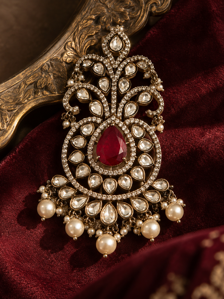 Ruhan Ruby Kundan Men’s Kalgi