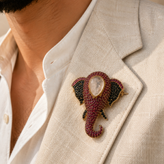 The Rani Elephant Brooch