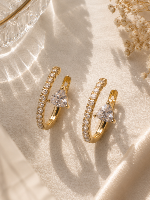 Celeste Solitaire Hoops