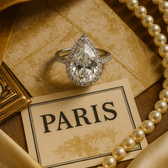 Eterna Teardrop Solitaire Ring