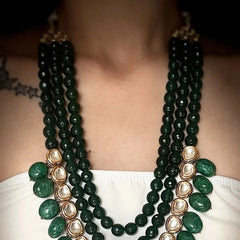Maharani Malhar Emerald Polki Necklace