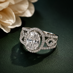 Celeste Oval Statement Ring
