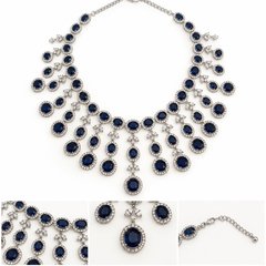 Neelam Cascade Jewellery Set