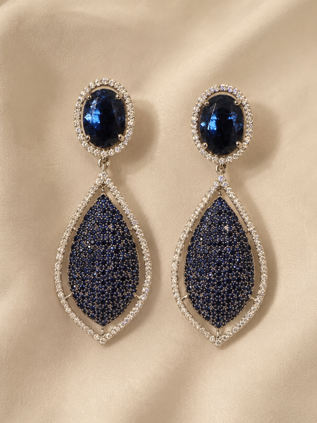 Neelam Midnight Drop Earrings