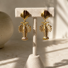 Marée Lobster Drop Earrings