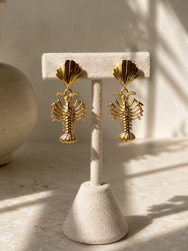 Marée Lobster Drop Earrings