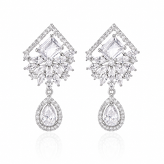 Elara Crystal Drop Earrings