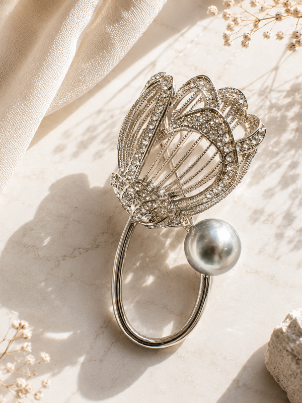 Celestia Pearl Bloom Brooch