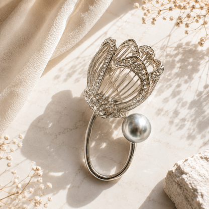 Celestia Pearl Bloom Brooch