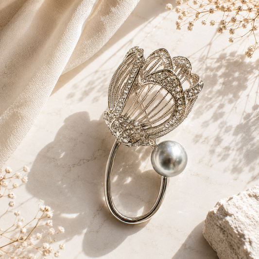 Celestia Pearl Bloom Brooch