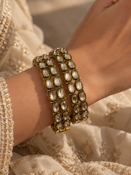 Noor Polki Bangle Set