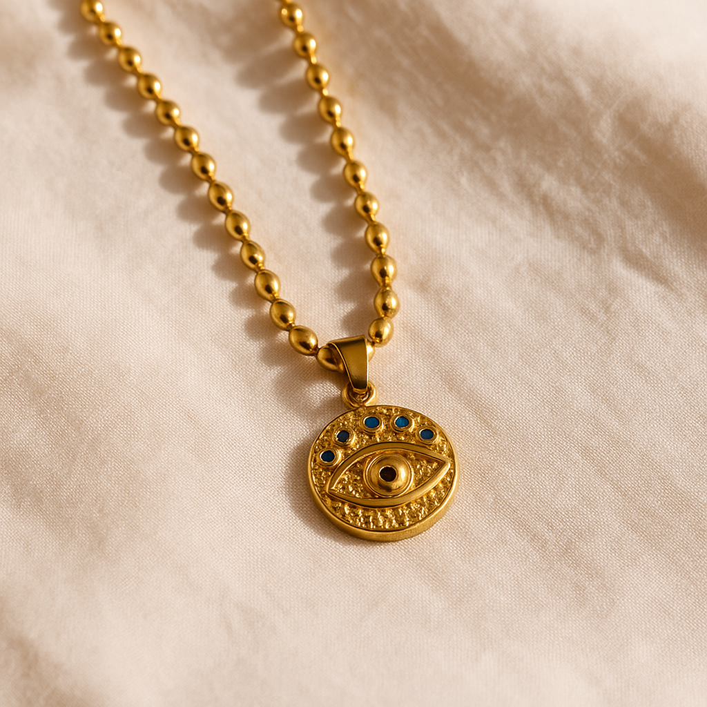 Eternal Protection Evil Eye Pendant Necklace