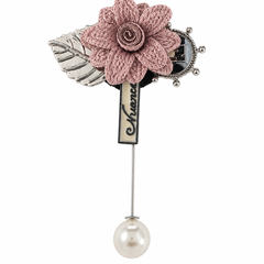 Rosette Bloom Statement Lapel Pin