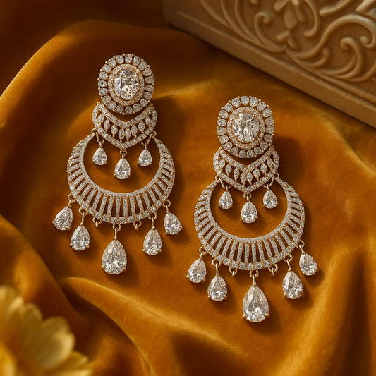 Celestial Diamond Chandelier Earrings