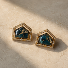 Teal Studs