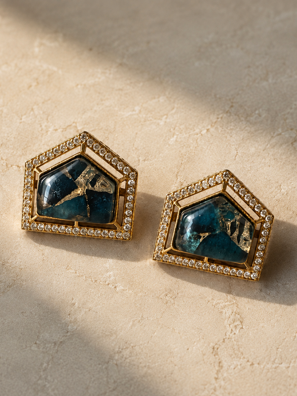 Teal Studs