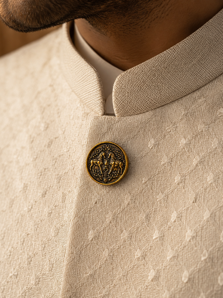 Ashva Heritage Button Cover