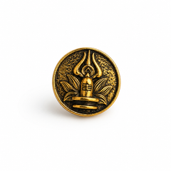 Shivling Shakti Heritage Gold Button Cover