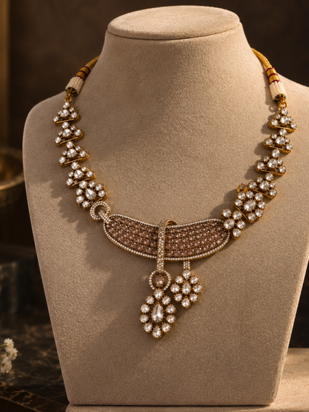 Nooré Champagne Statement Necklace Set