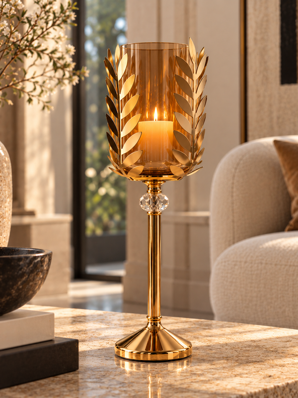 Aurelia Laurel Hurricane Candle Holder