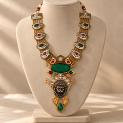 Simha Emerald Heritage Necklace Set
