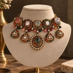 Navrasa Heritage Choker & Earrings Set