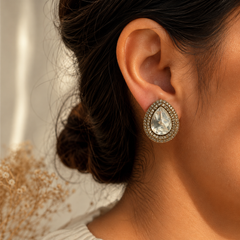 Teardrop Statement Studs