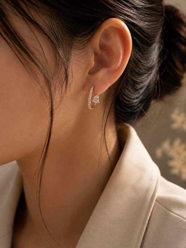Celeste Solitaire Hoops