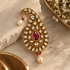 Aariz Ruby Kundan Men’s Kalgi