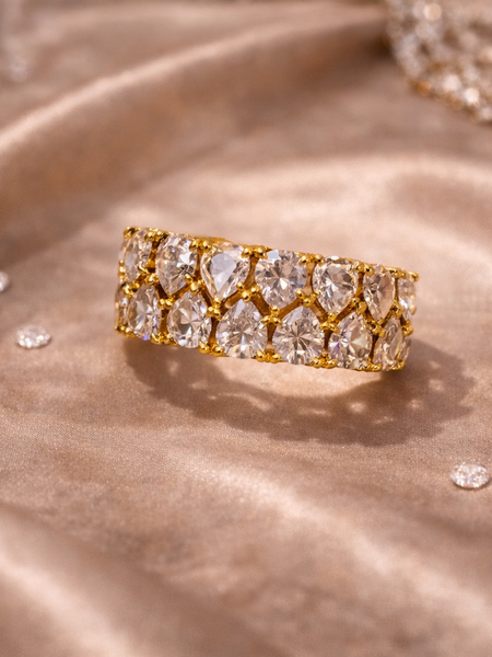 Lumière Crystal Band Ring