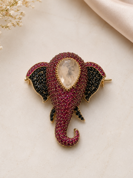 The Rani Elephant Brooch